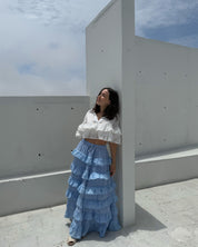 Blusa Crop de Broderie