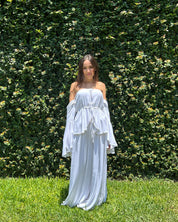 Top de Lino con Mangas Removibles